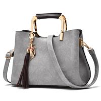 Women's Large Pu Leather Solid Color Vintage Style Square Zipper Shoulder Bag Handbag Crossbody Bag sku image 4