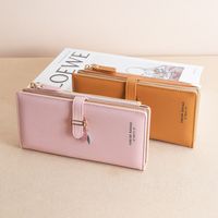 Women's Solid Color Pu Leather Zipper Wallets main image 1