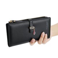 Women's Solid Color Pu Leather Zipper Wallets main image 4