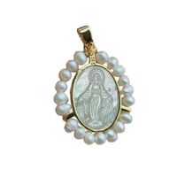 Simple Style Oval Pearl Copper Wholesale Charms Jewelry Accessories main image 5