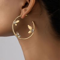 1 Pair Elegant Geometric Plating Inlay Alloy Zircon Ear Studs main image 3