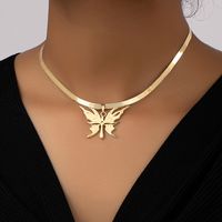 Lady Butterfly Alloy Plating Women's Necklace main image 1