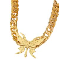 Lady Butterfly Alloy Plating Women's Necklace main image 2