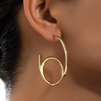 1 Pair Elegant Streetwear Geometric Plating Copper Earrings main image 1