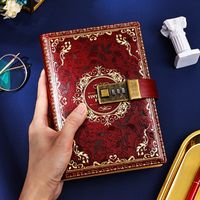 New Portable Retro Creative Student Stationery Notebook With Lock main image 1
