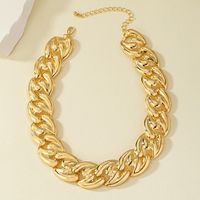 Simple Style Solid Color Alloy Plating 14k Gold Plated Women's Choker main image 7