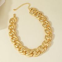 Simple Style Solid Color Alloy Plating 14k Gold Plated Women's Choker main image 9