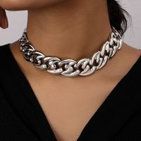Simple Style Solid Color Alloy Plating 14k Gold Plated Women's Choker sku image 1