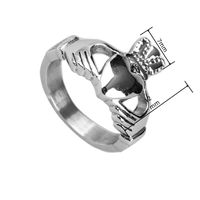 Hip-Hop Retro Letter 304 Stainless Steel Men'S Rings sku image 4