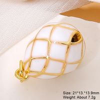 Classic Style Streetwear Geometric Moon Heart Shape 18k Gold Plated Zircon Copper Wholesale Charms sku image 2