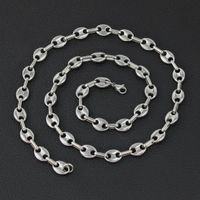 304 Stainless Steel Retro Plating Pig Nose Bracelets Necklace sku image 22