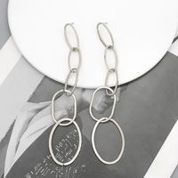1 Pair Simple Style Solid Color Plating Alloy Drop Earrings main image 4