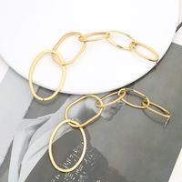 1 Pair Simple Style Solid Color Plating Alloy Drop Earrings main image 5