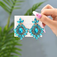 1 Pair Retro Geometric Glass Plating Women's Drop Earrings sku image 3