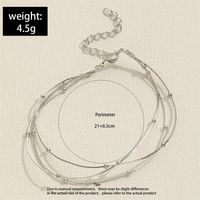 Simple Style Solid Color Copper Wholesale Anklet main image 2