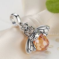Elegant Lady Animal Bee Dragonfly Zircon Sterling Silver Wholesale Jewelry Accessories main image 2