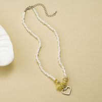 Simple Style Heart Shape Alloy Beaded Women's Necklace sku image 1
