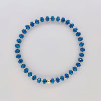 Modern Style Heart Shape Solid Color Glass Knitting Women's Bracelets sku image 4