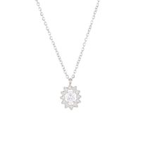 Simple Style Sun Stainless Steel White Gold Plated Gold Plated Zircon Pendant Necklace In Bulk sku image 3