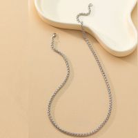 Simple Style Solid Color Stainless Steel Plating Gold Plated Men's Necklace main image 3