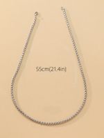 Simple Style Solid Color Stainless Steel Plating Gold Plated Men's Necklace main image 2