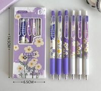 The New Flower Series Student High-value Press Pen sku image 2