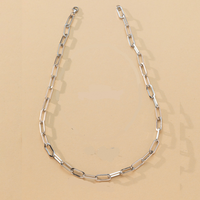 Einfacher Stil Einfarbig Rostfreier Stahl Überzug Vergoldet Männer Halskette sku image 9