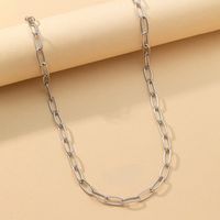 Simple Style Solid Color Stainless Steel Plating Gold Plated Men's Necklace sku image 8