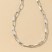 Einfacher Stil Einfarbig Rostfreier Stahl Überzug Vergoldet Männer Halskette sku image 7