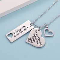 Hip-hop Heart Shape Stainless Steel Polishing Plating Gold Plated Unisex Pendant Necklace main image 4