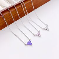 Simple Style Round Dots Stainless Steel White Gold Plated Gold Plated Zircon Pendant Necklace In Bulk main image 1