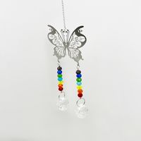 Retro Pastoral Simple Style Butterfly Stainless Steel Pendant main image 1