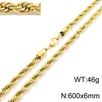 Stainless Steel Titanium Steel 18K Gold Plated Casual Simple Style Plating Solid Color Necklace sku image 22