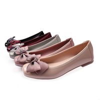 Women's Elegant Solid Color Bow Knot Square Toe Flats main image 4