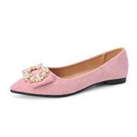 Women's Casual Elegant Solid Color Rhinestone Pearls Point Toe Casual Shoes main image 5