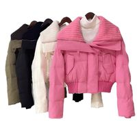 Women's Casual Solid Color Button Single Breasted Coat Cotton Clothes main image 6