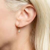 1 Pair Sweet Water Droplets Plating Inlay Copper Zircon Drop Earrings main image 4
