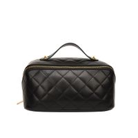 Women's Medium All Seasons Pu Leather Solid Color Elegant Pillow Shape Zipper Cosmetic Bag Square Bag main image 5