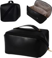 Women's All Seasons Pu Leather Solid Color Basic Square Zipper Cosmetic Bag sku image 3