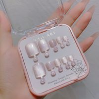 Casual Solid Color Abs Nail Patches 1 Set sku image 1