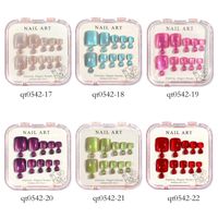 Casual Solid Color Abs Nail Patches 1 Set main image 2