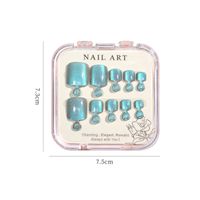 Casual Solid Color Abs Nail Patches 1 Set main image 3