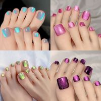 Casual Solid Color Abs Nail Patches 1 Set main image 1