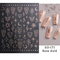 Retro Streetwear Heart Shape Flower Plastic Paper Nail Decoration Accessories 1 Piece sku image 1