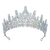 Queen Crown Zinc Alloy Plating Inlay Artificial Diamond Crown sku image 7