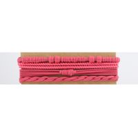 Women's Bohemian Solid Color Nylon Braid Hair Tie sku image 18