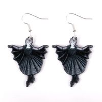 1 Pair Funny Cat Arylic Drop Earrings sku image 2