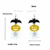 1 Pair Funny Pumpkin Insect Bat Arylic Drop Earrings main image 3