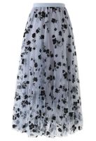 Summer Spring Fashion Flower Chiffon Maxi Long Dress Skirts main image 3