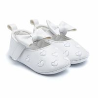 Women's Casual Heart Shape Bow Knot Round Toe Toddler Shoes sku image 1